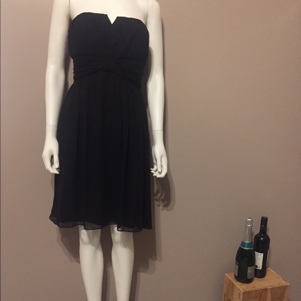 White House Black Market Strapless LBD dress